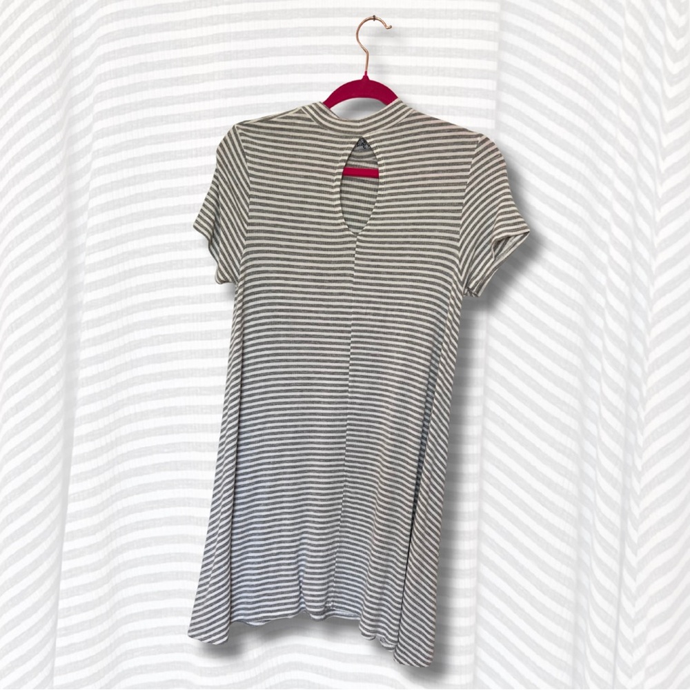 Striped Gray Women's dress